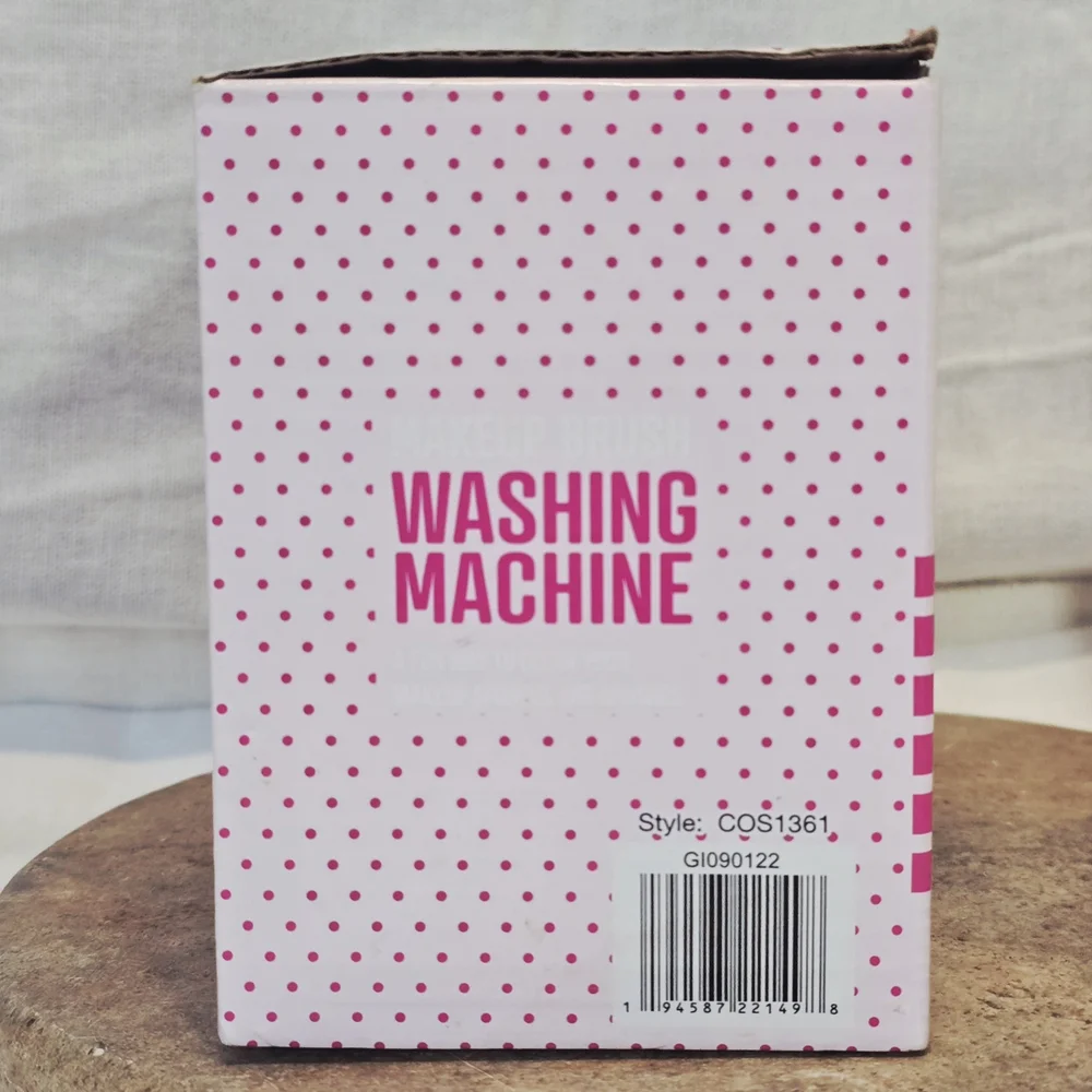 Mini Makeup Brush Washing Machine Battery Operated Electric Cleaner with Box Pin